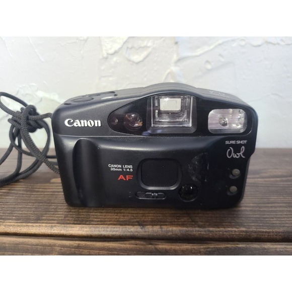 Canon Sure Shot Owl Date 35mm Auto Focus Point & Shoot Film Camera - Picture 2 of 5